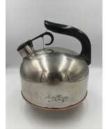 VTG 1801 Paul REVERE WARE Tea Kettle Stainless/Copper Bottom 2qt Whistli... - £11.74 GBP