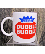 Vintage America&#39;s Original Dubble Bubble Chewing Gum White Ceramic Coffe... - $8.90