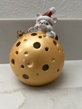 Home Reflections Luminary Flameless Candle &amp; Timer - Mouse With Cheese Ball - $23.38