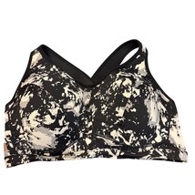 Womens Livi Black &amp; White Abstract Print Underwire Sports Bra 38DDD - $23.04