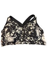 Womens Livi Black &amp; White Abstract Print Underwire Sports Bra 38DDD - $31.37 CAD