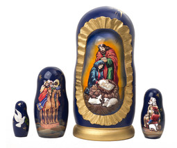 Silent Night Nativity Doll - 6&quot; w/ 5 Pieces - £57.55 GBP