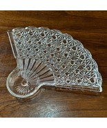 Anchor Hocking Fan Plate Clear Glass Serving Party Appetizers Hors d&#39;oeuvre - $15.33