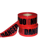 Red DANGER DO NOT ENTER Tape, Bold Black Letters,  2.4 Mil , Sold by Cas... - £55.66 GBP