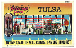 1968 Photo Travel Postcard Tulsa Oklahoma Ham Radio Operator QSL Card WB6LNG   - £10.35 GBP