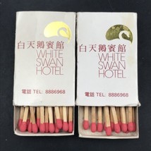 Lot of Two (2) White Swan Hotel Guangzhou China Matchbook Matchbox - £11.21 GBP