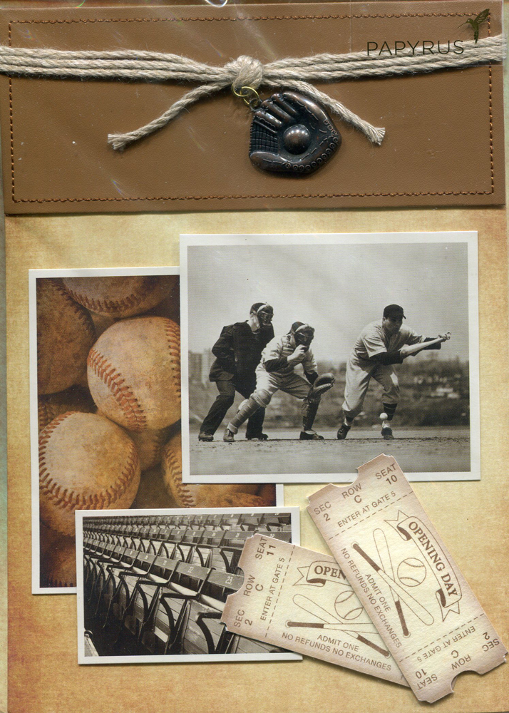 Greeting Card "Opening Day" Baseball Themed Father's Day Card - $8.95