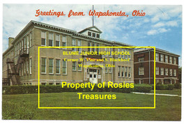 1969 Real Photo Postcard Blume Jr High Wapakoneta Ohio Alumni Neil Armstrong - £10.38 GBP