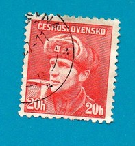 1945 Czechoslovakia Used Postage Stamp -Soldiers of Allied Forces #437 - £1.56 GBP