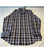 Robert Graham Men&#39;s Long Sleeve Button Front Collared Dress Shirt Plaid ... - $35.00