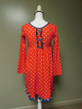 Millie loves Lily Girls Red Polka Dot Pullover  Dress Size 14 NWT - £11.64 GBP
