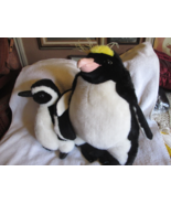 Discovery Channel 1998 large 17&quot; plush penguin, ANCO 11&quot; plush penguin - $48.78 CAD