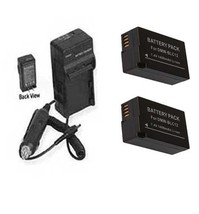 2X DMW-BLC12 DMW-BLC12E Batteries + Charger For Panasonic DMC-FZ1000 DMC-FZ1000K - £24.69 GBP
