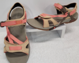 Merrell SIZE 8 Azura Womens  Pink Tan Strappy Sling Back Sandals Air Cus... - £32.11 GBP