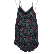 Lucie Ann II Small Floral Ribbed Chemise Slip Nightie Dress Lace Made In USA - £27.39 GBP