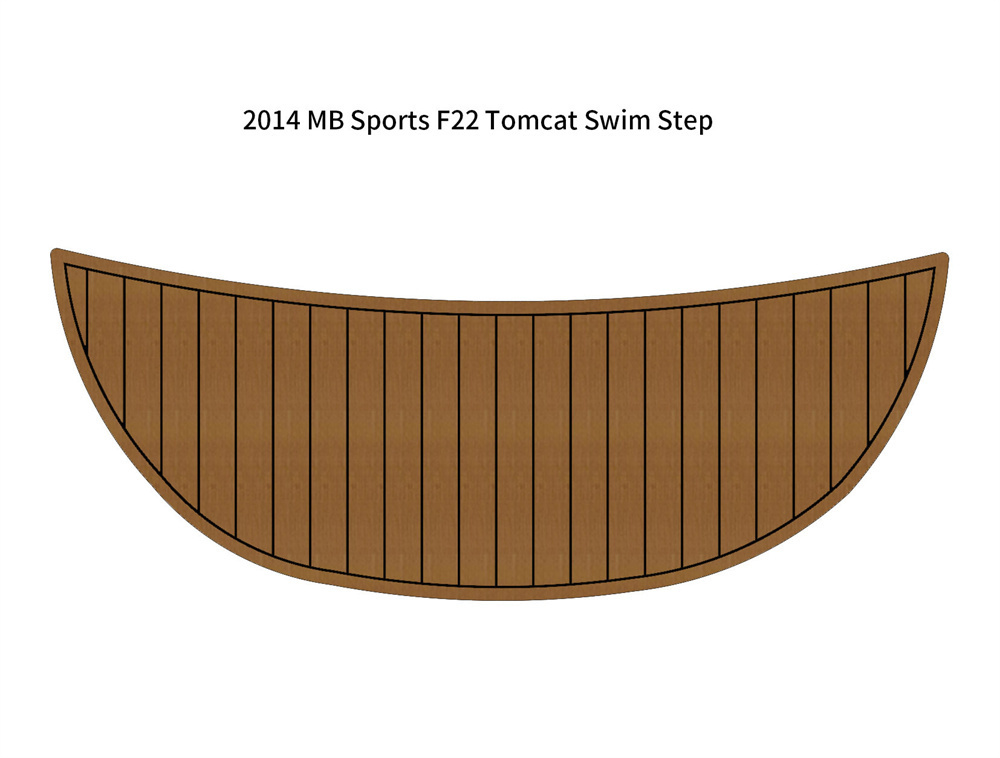 2014 MB Sports F22 Tomcat Swim Platform Step Mat Boat EVA Teak Deck Floo... - $281.00