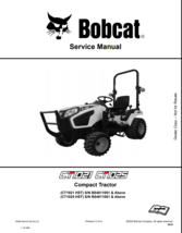 BOBCAT CT1021 HST, CT1025 HST COMPACT TRACTOR SERVICE MANUAL SN 7408015 ... - €12,98 EUR