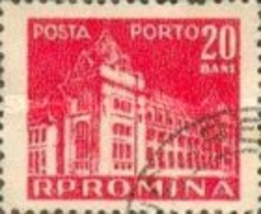 Romania (used postage due stamp) 1957 National Post & Telecommunications #156 - $1.99
