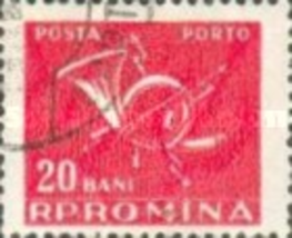 Romania (used postage due stamp) 1957 National Post & Telecommunications #157 - $0.01