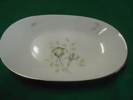  Magnificent ROSENTHAL Germany PEACH BROWN-GRAY ROSE Large PLATTER 9.5&quot; ... - £19.50 GBP