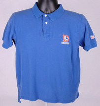 Vtg Denver Broncos Golf Shirt-Blue-M-NFL Football-Old Logo-Embroidered-Starter - £25.13 GBP