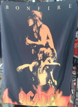 AC/DC Bonfire FLAG CLOTH POSTER BANNER CD Angus Young HEAVY METAL - £15.96 GBP