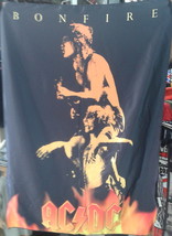 AC/DC Bonfire FLAG CLOTH POSTER BANNER CD Angus Young HEAVY METAL - £15.98 GBP