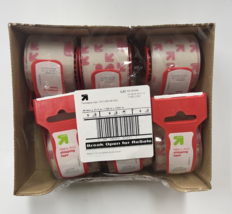 Up &amp; Up Shipping Packaging Tape Clear 6 Rolls w/Dispensers Heavy Duty Packing - £16.69 GBP