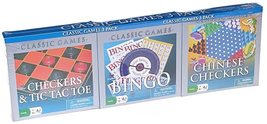 Classic Game 3 Pack Chinese Checkers, Bingo And Checkers/tic Tac Toe - $25.99