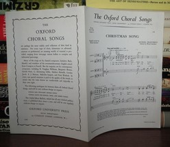 Gardner, Ward Christmas Song The Oxford Choral Songs Vintage Copy - £37.63 GBP