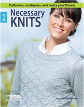 Leisure Arts Necessary Knits Book, Knitting Books, Knitting Pattern Book... - $18.20