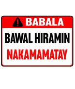 Fun Motocycle Bike Babala bawal hiramin nakamamatay Motorcycle Fun Vinyl Decal S - $5.87