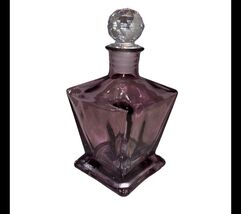 Beautiful Square Purple Glass Perfume Bottle (SHIPS IN 24 HRS) - $18.69