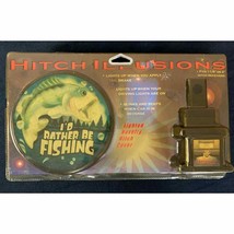 Fishing Lighted Hitch Cover Novelty Hitch Illusion Automotive Decor Gift Fish - £35.83 GBP