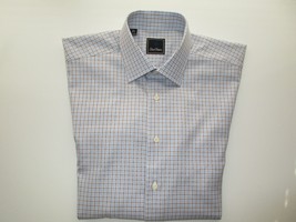 David Donahue Spread Regular Fit Men Dress Shirt Plaids 16.5 | 35 MSRP $135 U52 - £46.98 GBP
