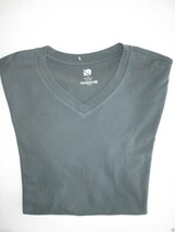 Free Press Solid V-Neck Short Sleeve Men’s Knit T-Shirt Green, Olive M - £7.96 GBP