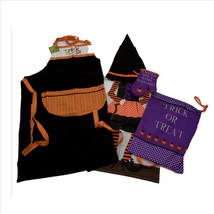 Trick or Treat Adult Apron and Child&#39;s Trick or Treat Apron Set SALE-Make Offer - £11.66 GBP