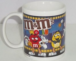 M&amp;M M&amp;M&#39;s World Coffee Mug Cup Candy Poker Card Show Girl Ceramic Las Ve... - £19.57 GBP