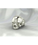 Unique Skull Design Mens Signet Ring, 925 Sterling Silver Handmade Jewelry - $106.95 CAD