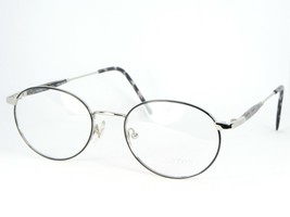 New Regency Int&#39;l Hampton Silver /BLACK Eyeglasses Glasses Frame 52-20-140mm - £22.97 GBP