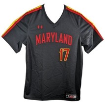 Maryland Terrapins Baseball Jersey Shirt Black Under Armour Shirt Mens Large 17 - £59.30 GBP