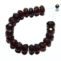 20 pcs Natural Hessonite Faceted Rondelle Beads Loose Gemstone Size 5mm 16.45cts - £2.88 GBP