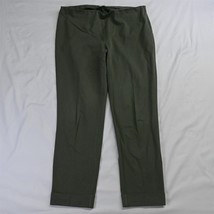 J.Jill 14 Green Premium Bi Stretch Skinny Pull On Cuffed Dress Pants - £24.41 GBP