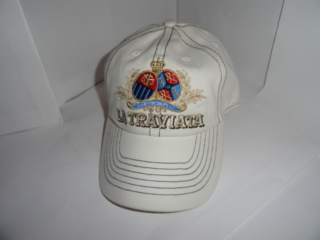  CAO LA TRAVIATA WHITE  LOGO  CAP NEW - $39.50