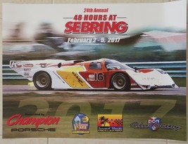 2017 PCA Porsche Club of America 48 Hours at Sebring Poster Porsche 962 ... - $9.99