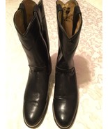Ladies girls Size 5 1/2 Diamond J boots 3703 black Roper Western Cowboy ... - £31.31 GBP
