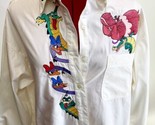 Disney Fantasia Embroidered VTG 90s Button Down Women XL Long Sleeve Shi... - $113.85
