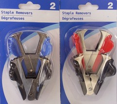 STAPLE PULLERS REMOVERS 2/pack,  SELECT: Blue &amp; Black or Red &amp; Black - £2.39 GBP