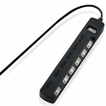 ELECOM Power Tap Lightning Guard Bulk &amp; Individual Switch Swing Plug - £34.06 GBP
