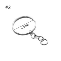 25mm NEW Metal Split Ring DIY Key Fob Keyring Keychain Short Chain(1) - £6.65 GBP+